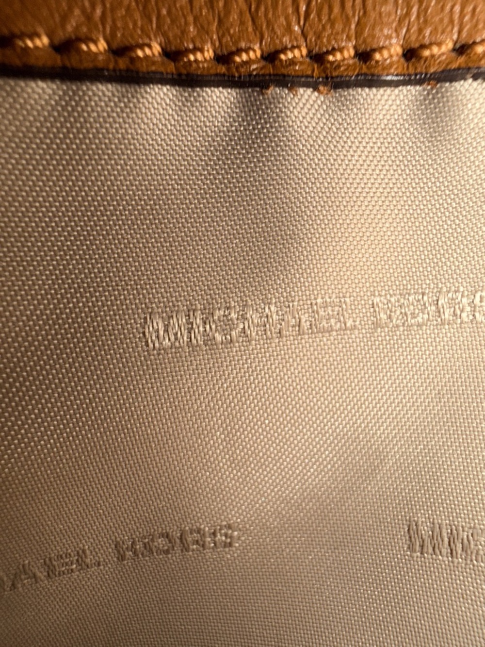 Michael Kors Dark Brown Signature Crossbody Bag with Tan Strap - Picture 4 of 15